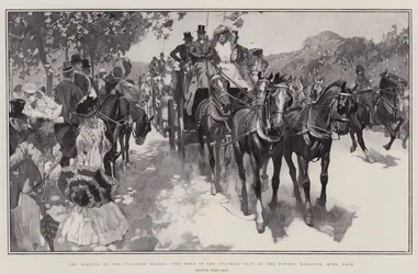 The Opening of the Coaching Season, the Meet of the Coaching Club at the Powder Magazine, Hyde Park